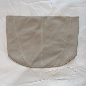 Aritzia Babaton Sculpt Knit Bustier Tube Top Matte Pearl -  M